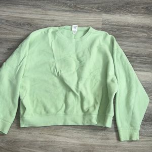 light green crewneck